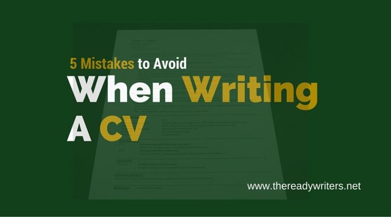 cv mistakes to avoid