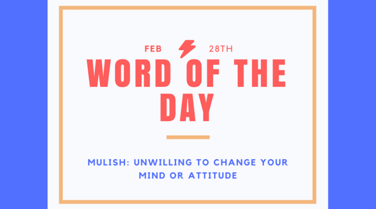 Word of the day: Mulish