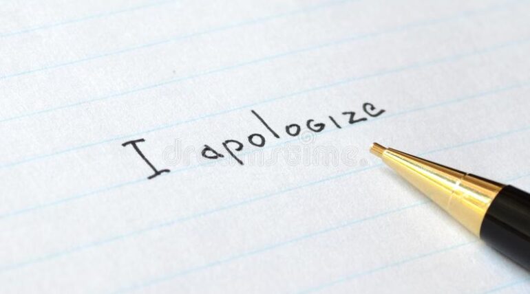 apology letter